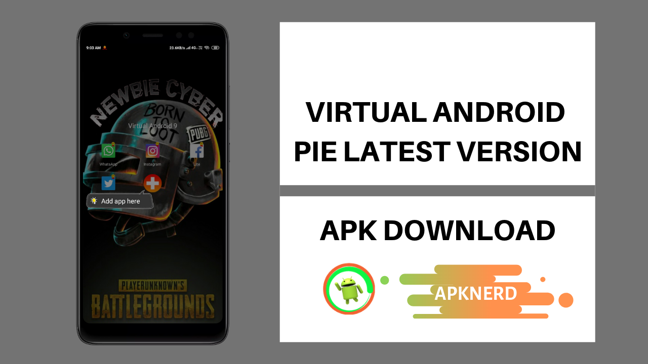 VIRTUAL ANDROID PIE LATEST VERSION APK DOWNLOAD